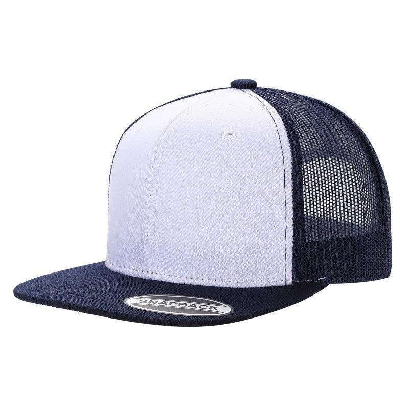 6FTM - 6 Panel Flat Trucker Mesh 2-Tone Hat