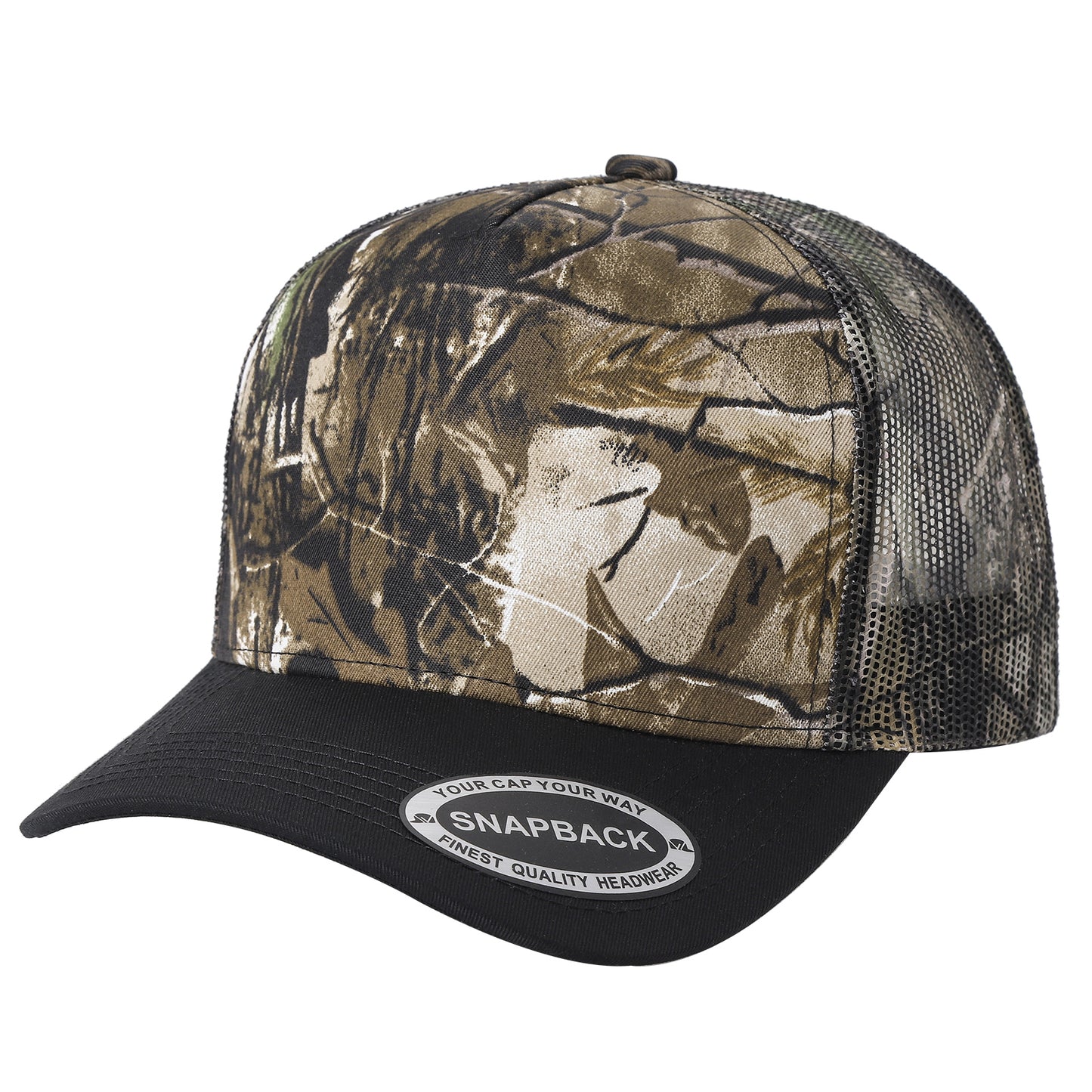 5-Panel Camouflage Trucker Mesh Hat