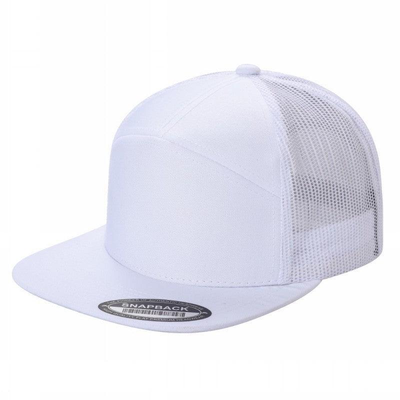 7FTM - 7 Panel Flat Bill Trucker Cap