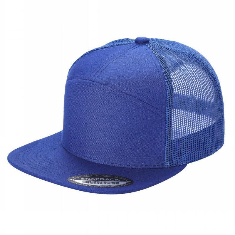 7FTM - 7 Panel Flat Bill Trucker Cap