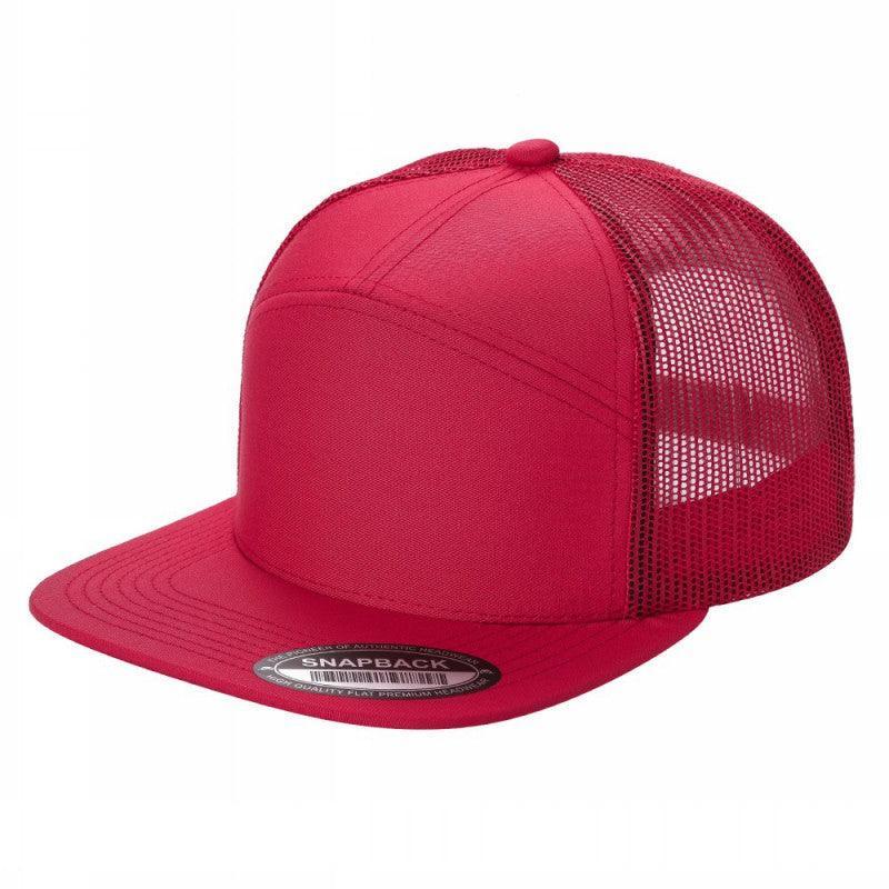 7FTM - 7 Panel Flat Bill Trucker Cap
