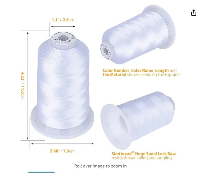 Polyester Thread [U-W] / Dozen