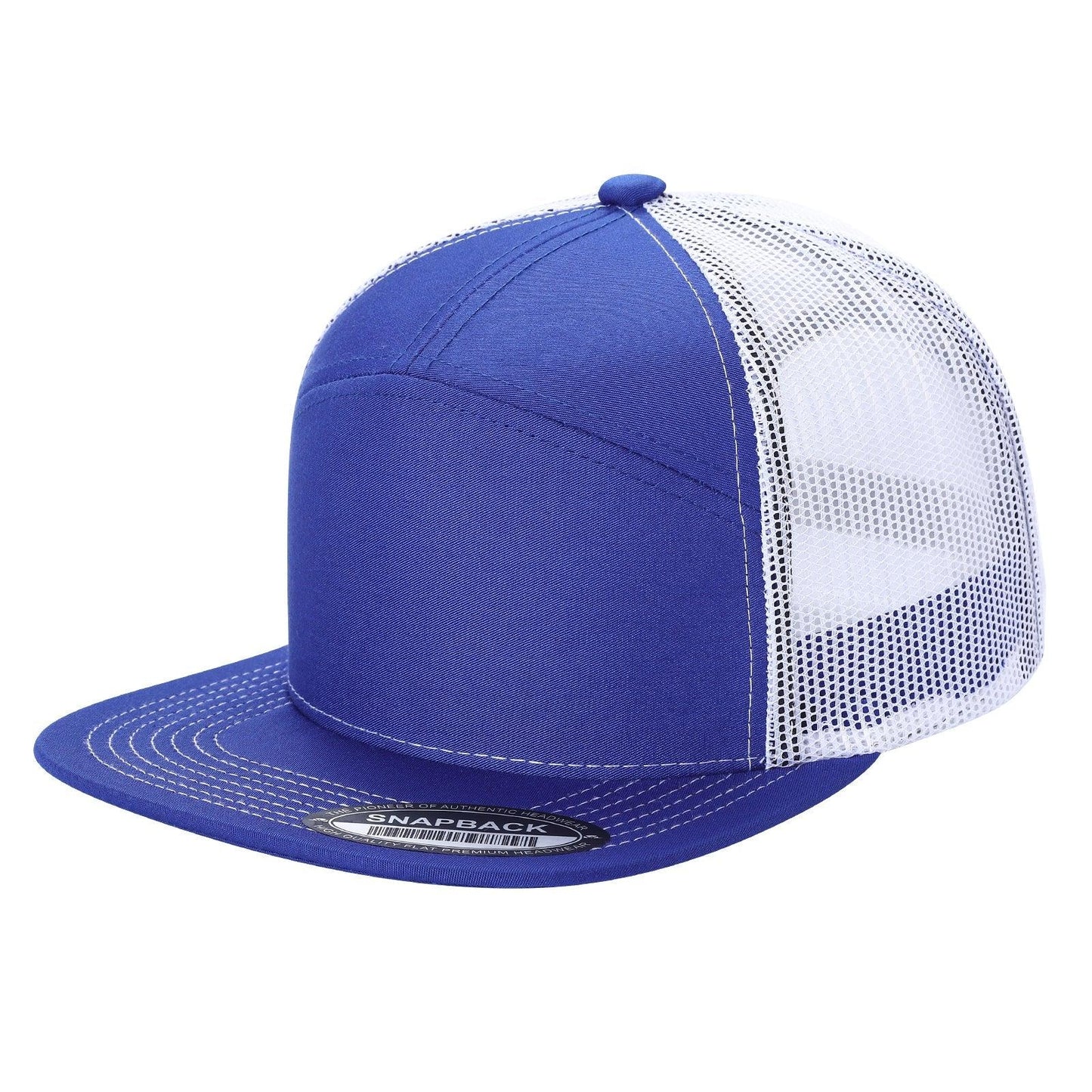 7FTM - 7 Panel Flat Bill Trucker Cap