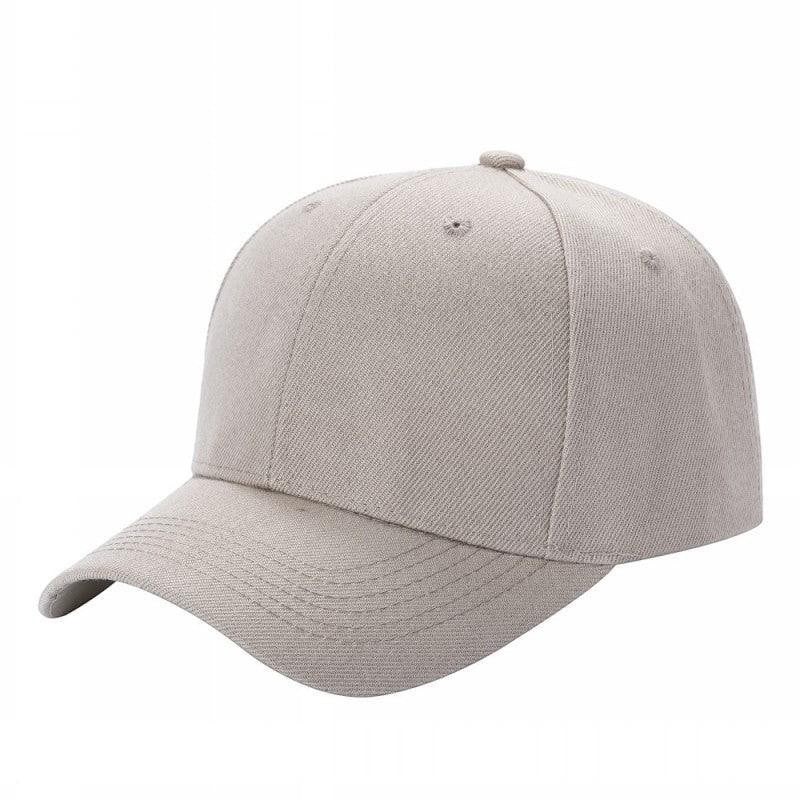 Waycap V1 beige polyester baseball cap with adjustable Velcro closure and curved brim.
