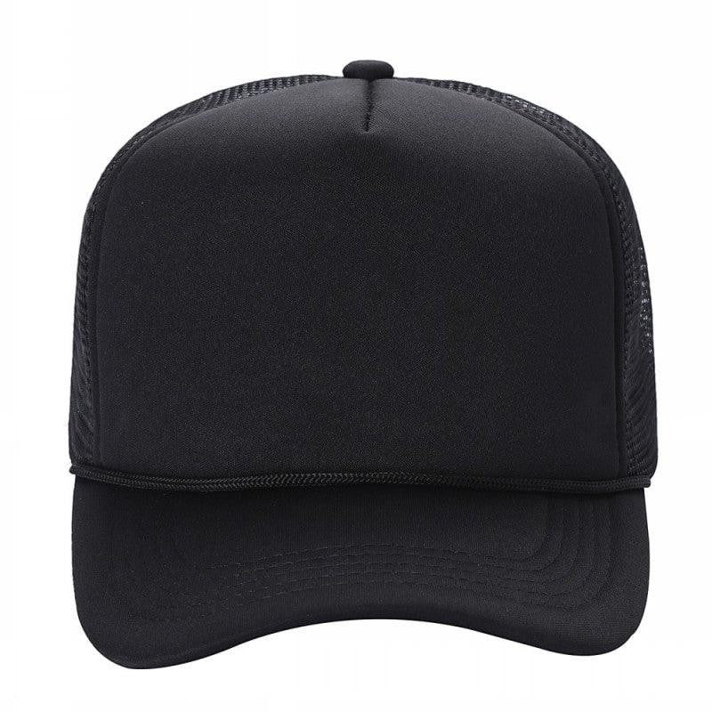 Waycap Sponge foam front trucker hat with black mesh back and adjustable snapback closure.