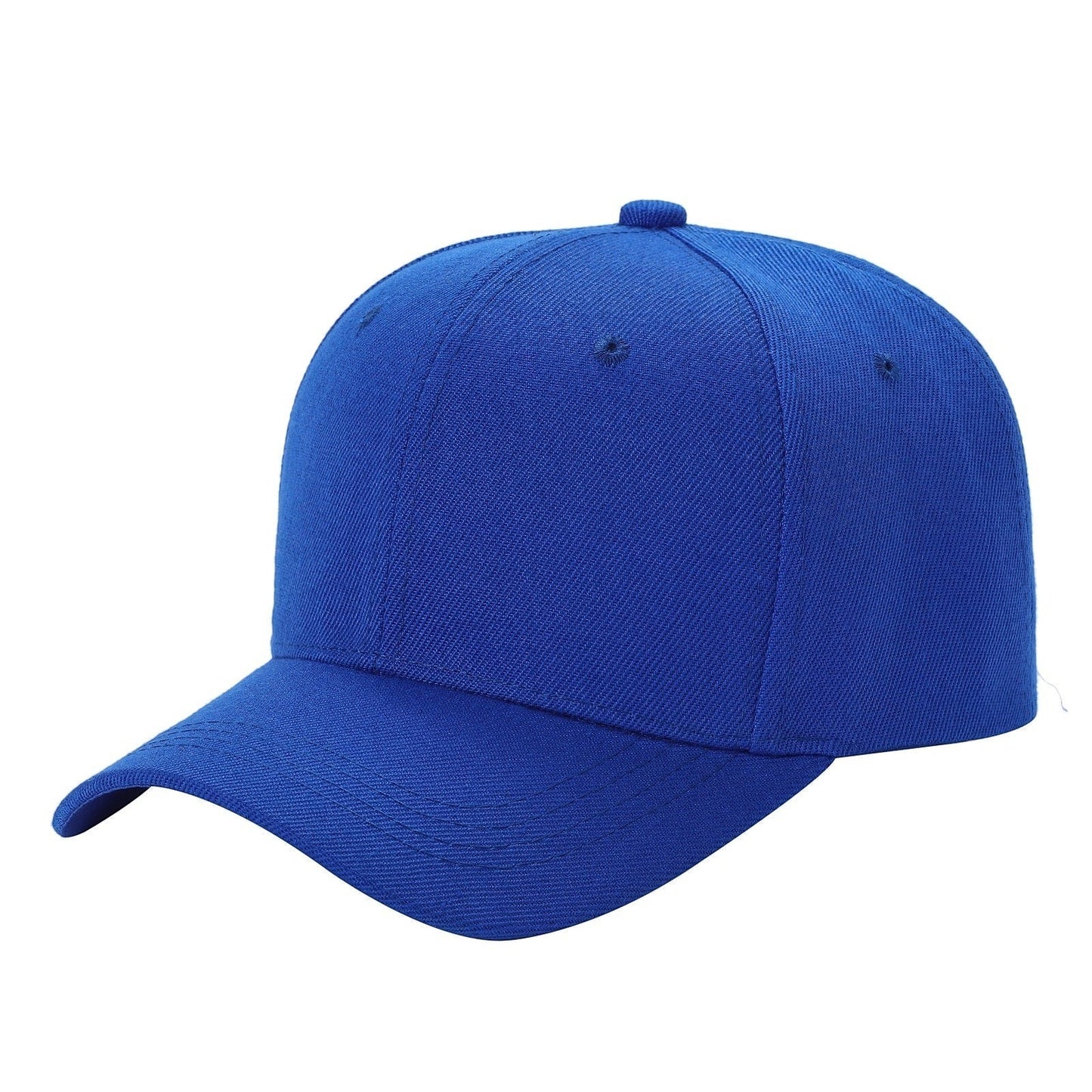 Waycap V1 blue polyester baseball cap with adjustable velcro closure and curved brim.