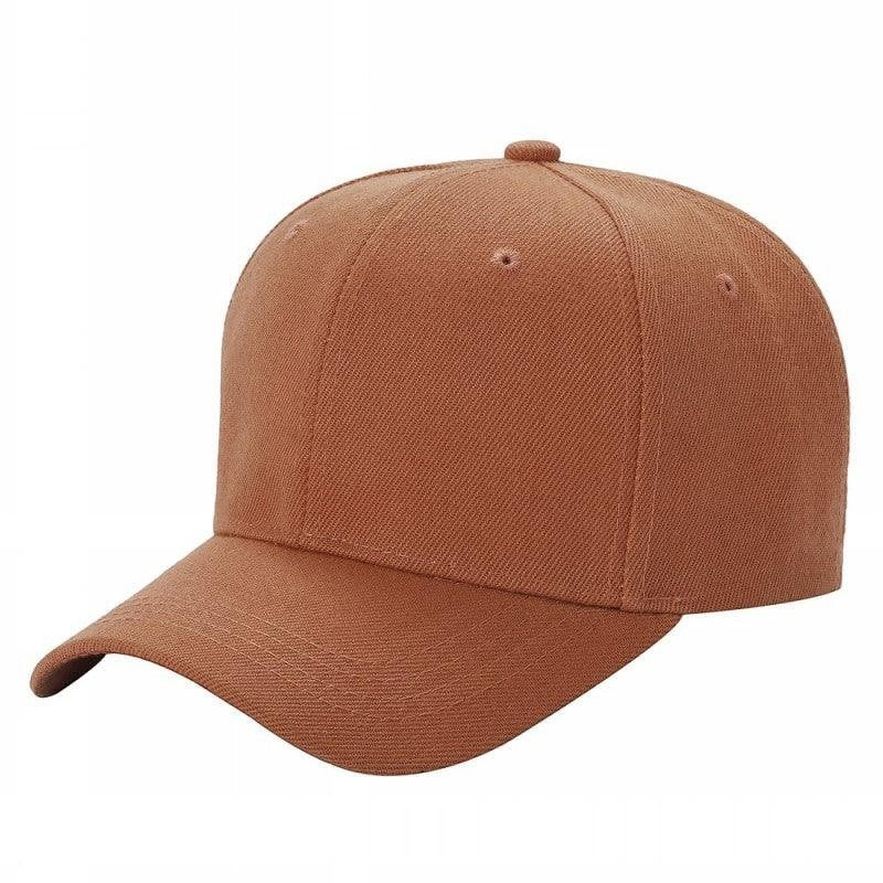 Waycap V1 baseball cap in brown polyester with adjustable velcro closure and curved brim.