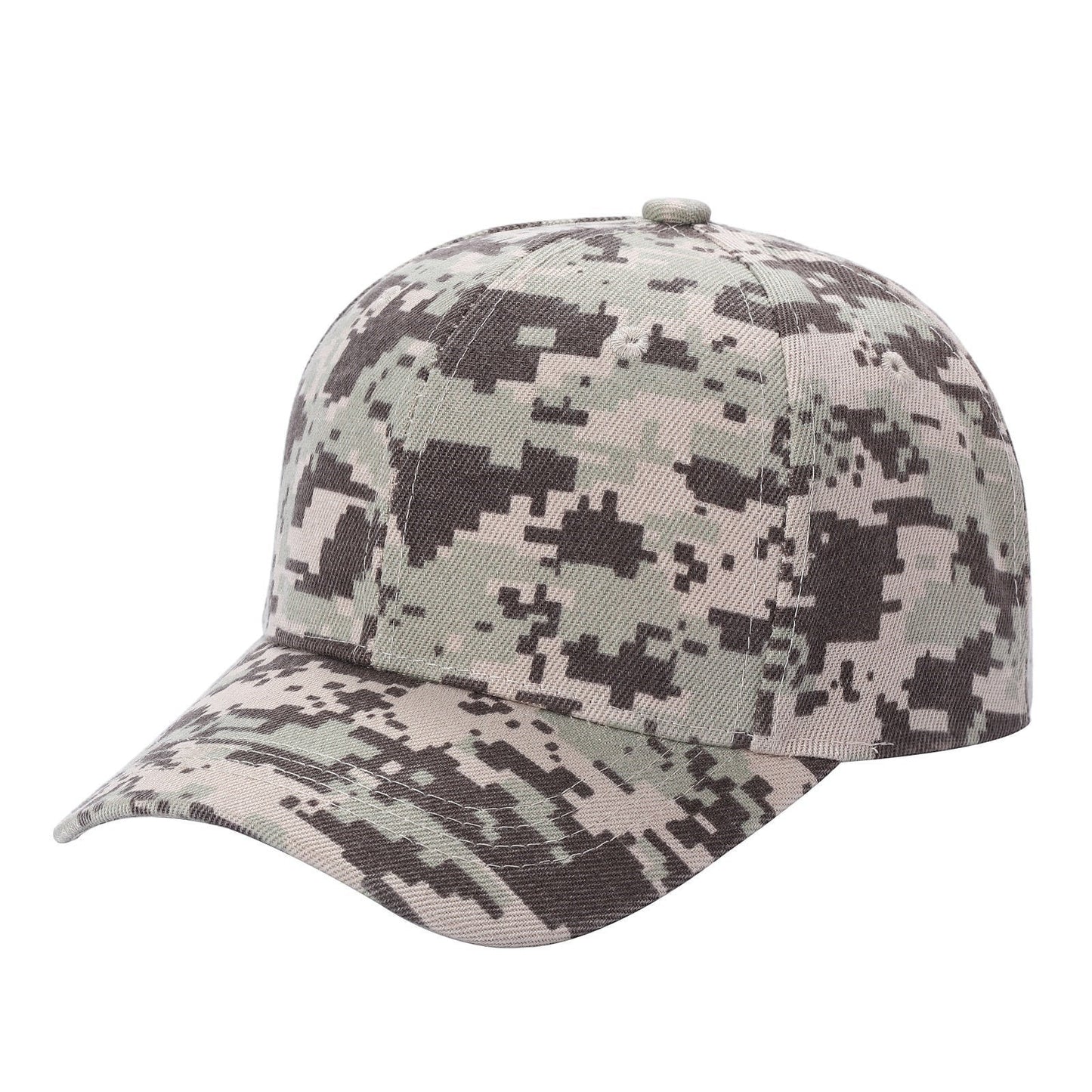 Waycap V1 digital camouflage polyester baseball cap with adjustable Velcro closure.