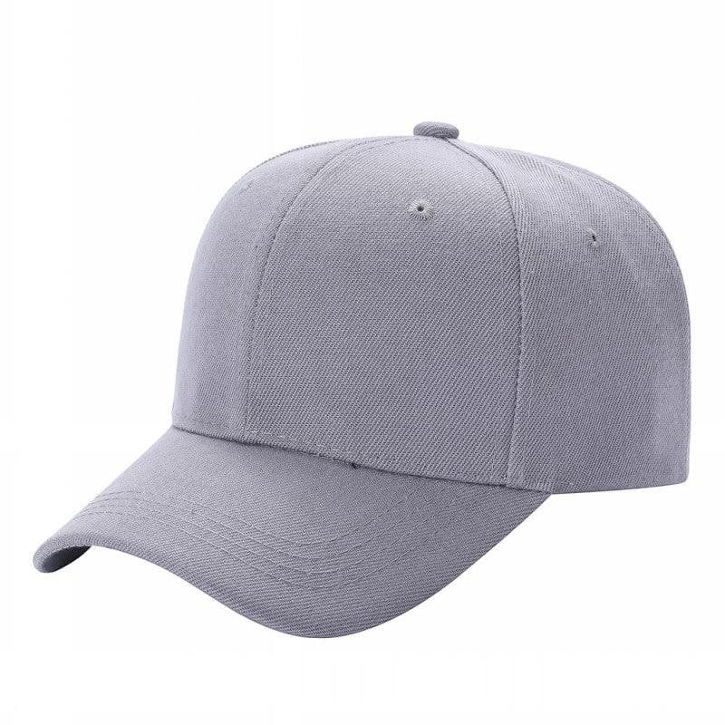 Waycap V1 grey polyester baseball cap with Velcro closure and adjustable fit