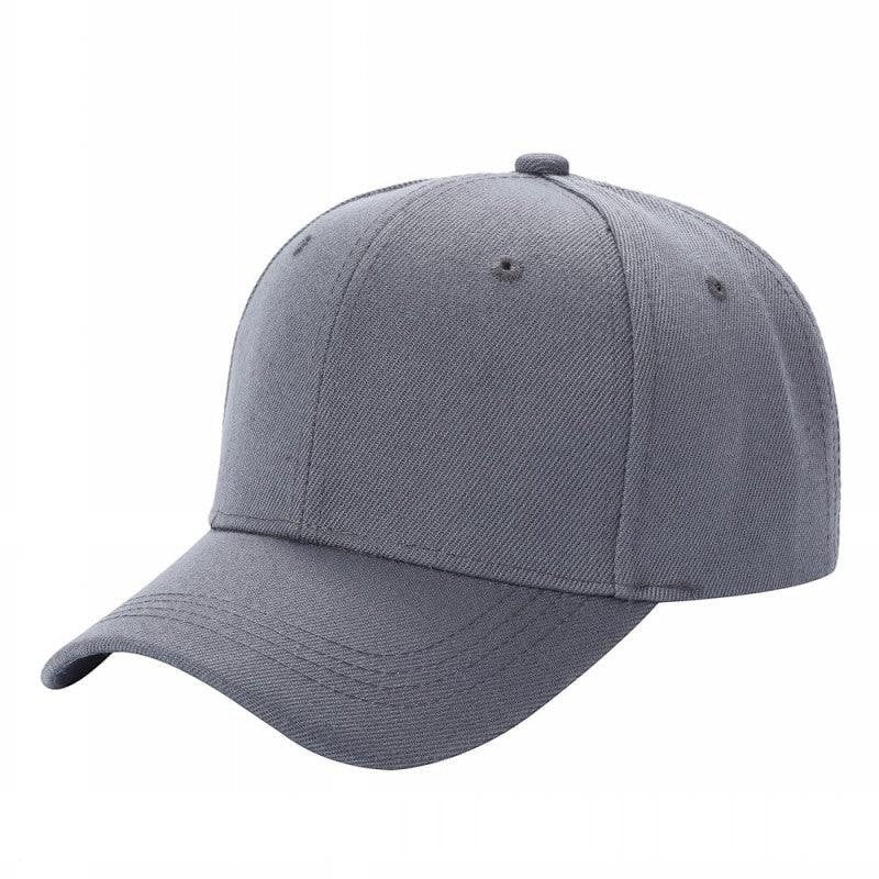 Waycap V1 grey polyester baseball cap with Velcro closure and adjustable fit