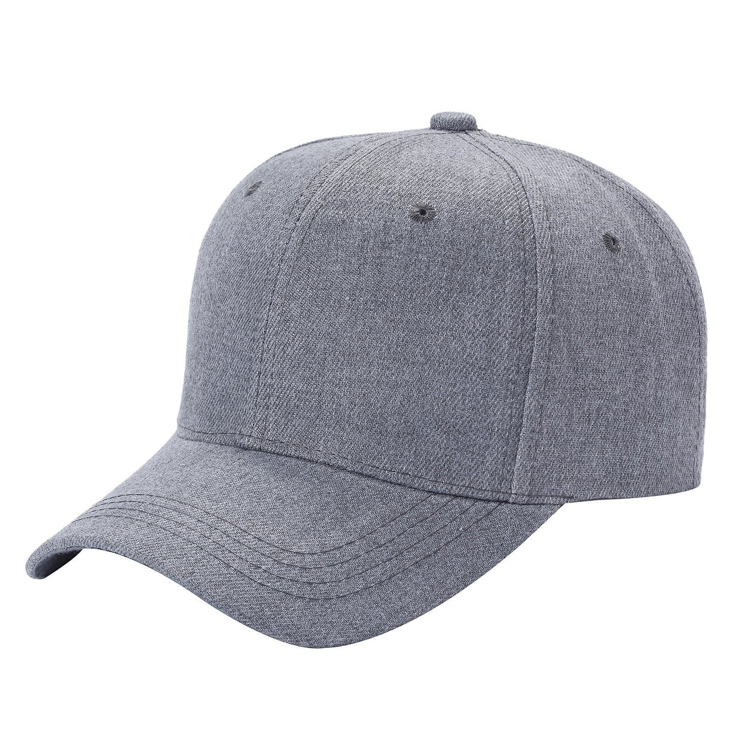Waycap V1 grey polyester baseball cap with adjustable Velcro closure and curved brim.