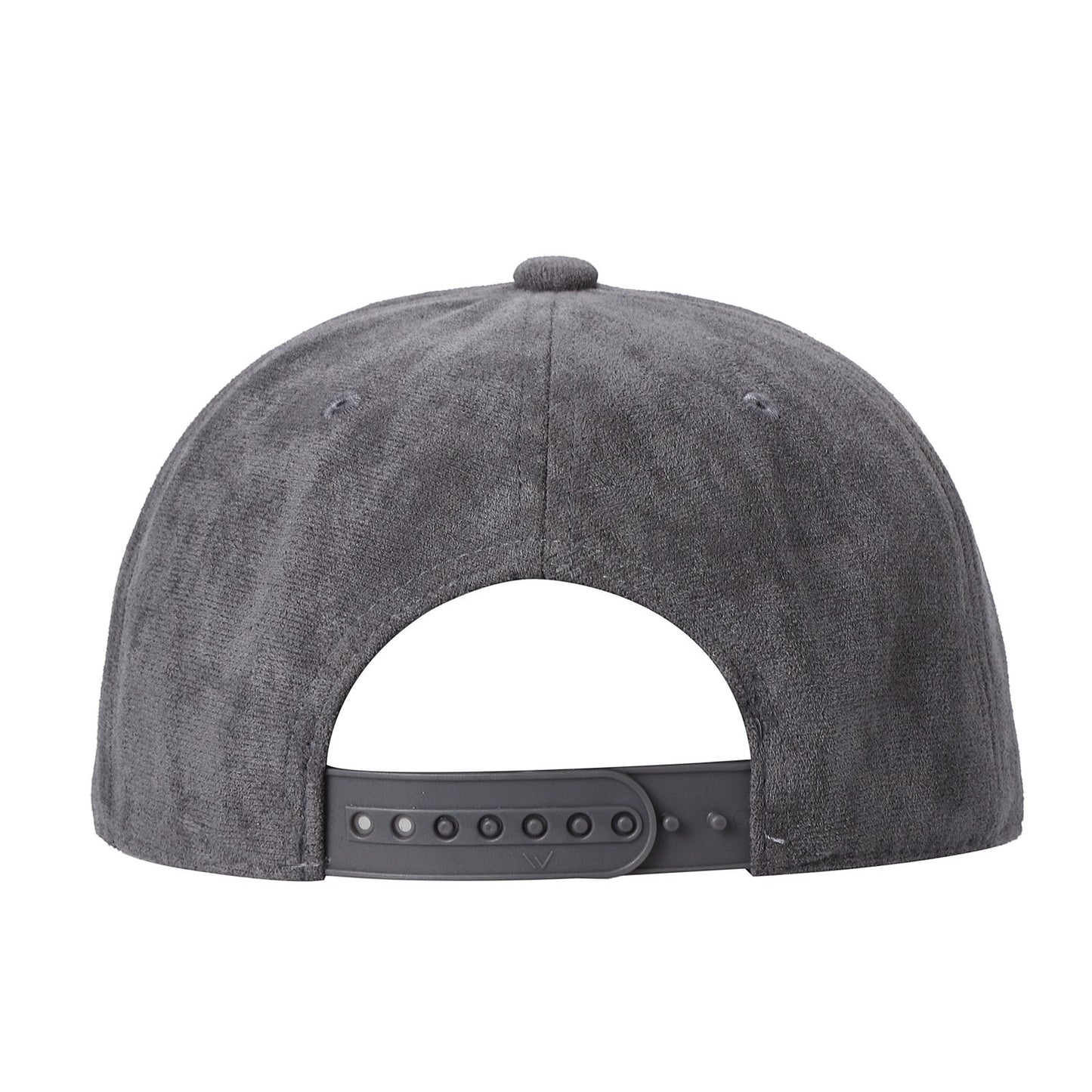 Waycap 5SUEDE grey suede snapback hat with adjustable strap
