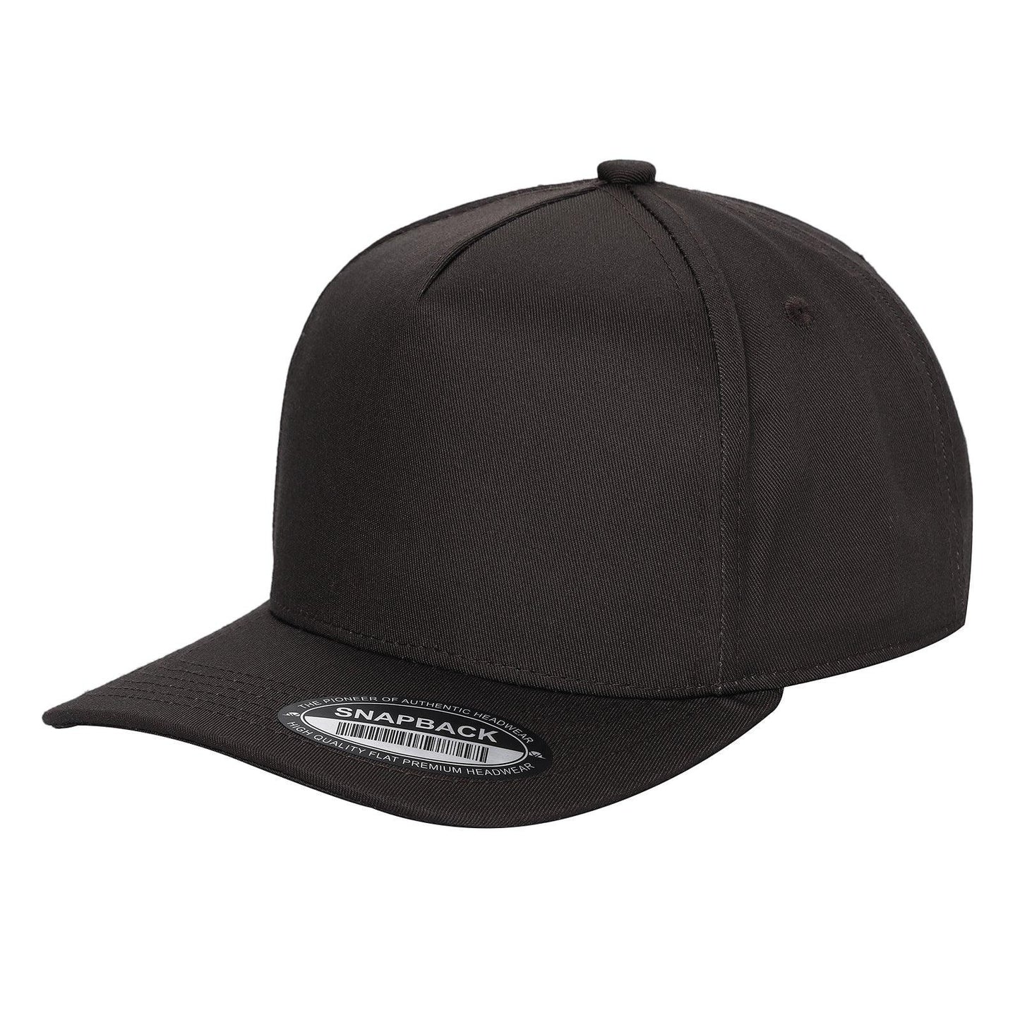 Waycap INC dark grey 5-panel Tencel snapback cap with a flat brim and adjustable snap closure.
