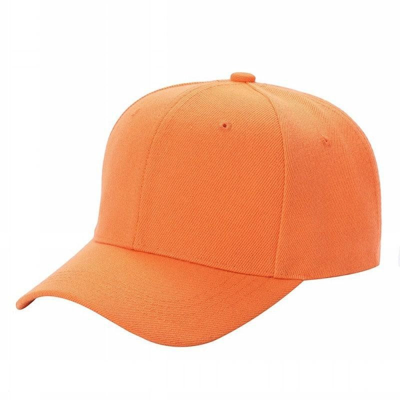 Waycap orange polyester baseball cap with Velcro closure and adjustable fit